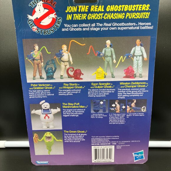 Kenner The Real Ghostbusters Ray Stantz and Wrapper Ghost Figures MOC - Picture 3 of 3